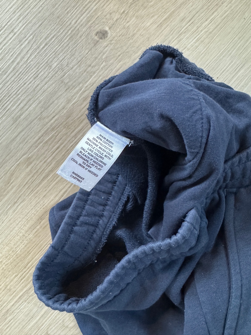 Cozy Navy Wide-Leg Sweatpants - Picture 3 of 4
